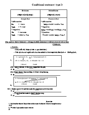 Conditional sentence (Type 2)